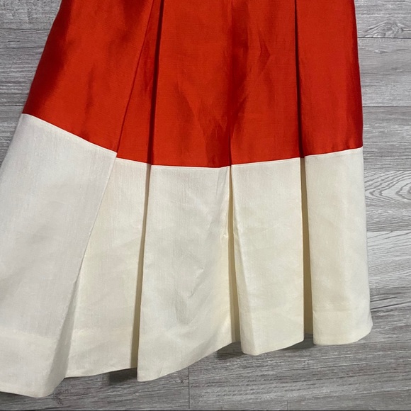 Kate Spade Red/Orange & Cream Colorblock Dress - Picture 3 of 10